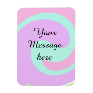 Magnet Flexible Votre message ici ajouter texte nom monogramme ros