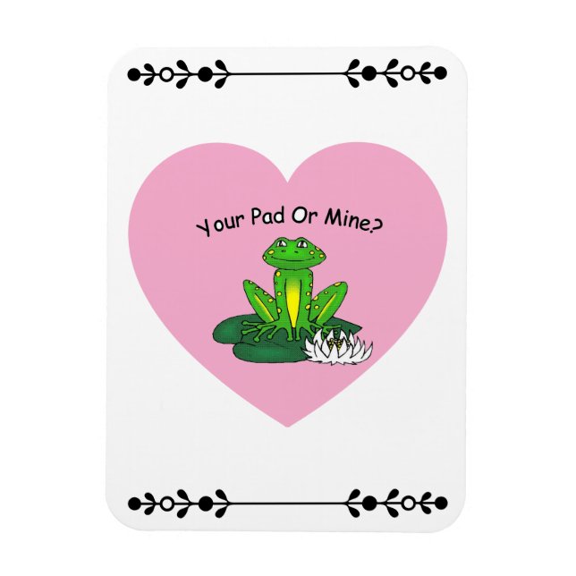 Magnet Flexible Votre Pad ou le mien ? Saint-Valentin (Vertical)