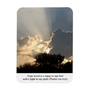 Magnet Flexible Votre Parole est une Lampe Doigts de Dieu