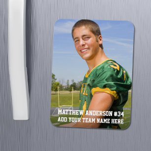 Magnet Flexible Votre photo de football personnalisé ou votre spo