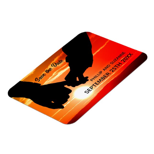 Magnet Flexible Votre photo romantique Personnalisée Enregistrer l (Côté Gauche)