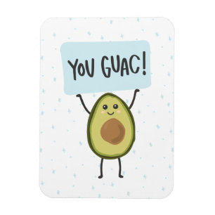 Magnet Flexible Vous guac avec mignon Avocado