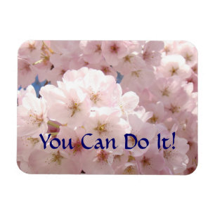 Magnet Flexible Vous pouvez le faire ! aimants Fleurs roses de pri