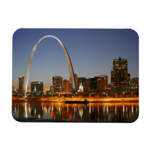 Magnet Flexible Voûte de passage St Louis Mississippi la nuit