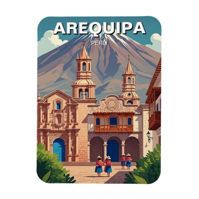 Magnet Flexible Voyage à Arequipa Pérou (Vertical)