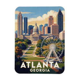 Magnet Flexible Voyage à Atlanta Géorgie Centennial Park