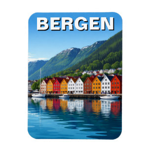 Magnet Flexible Voyage à Bergen en Norvège