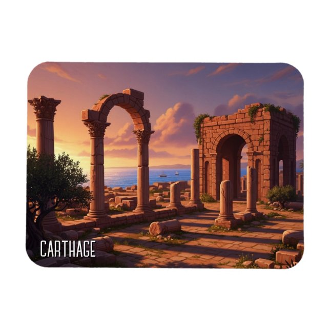 Magnet Flexible Voyage à Carthage Tunisie (Horizontal)