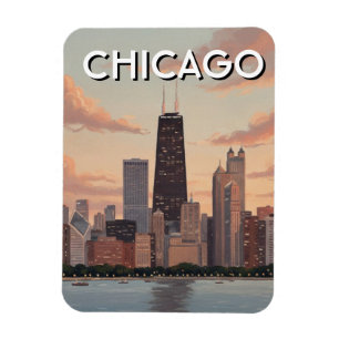 Magnet Flexible Voyage à Chicago Illinois