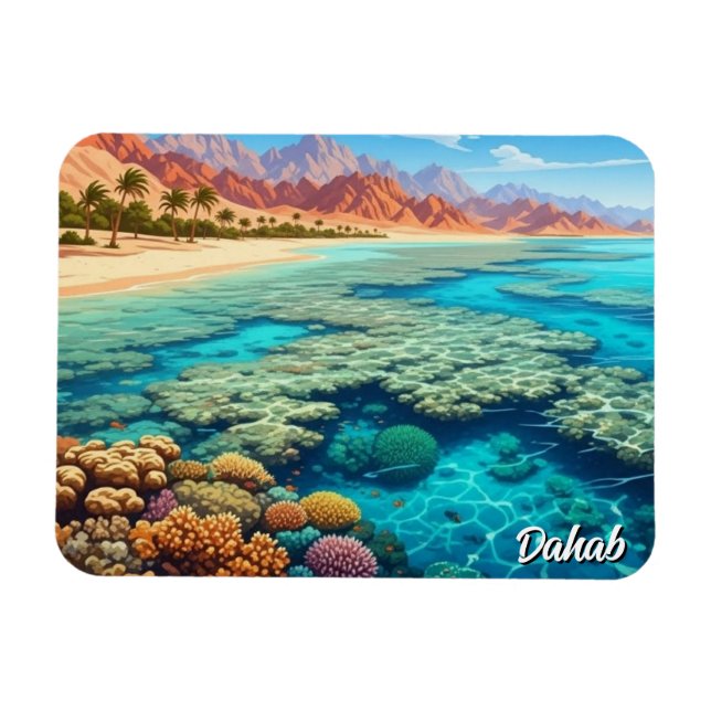 Magnet Flexible Voyage à Dahab en Égypte (Horizontal)