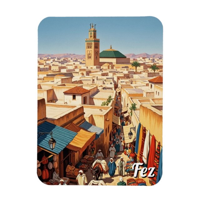 Magnet Flexible Voyage à Fès Maroc (Vertical)