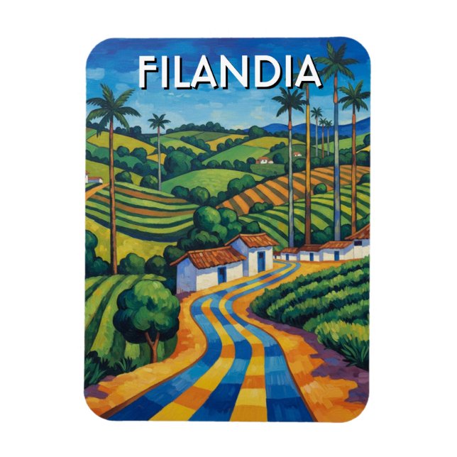 Magnet Flexible Voyage à Filandia Colombie (Vertical)