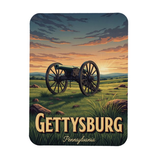 Magnet Flexible Voyage à Gettysburg en Pennsylvanie (Vertical)