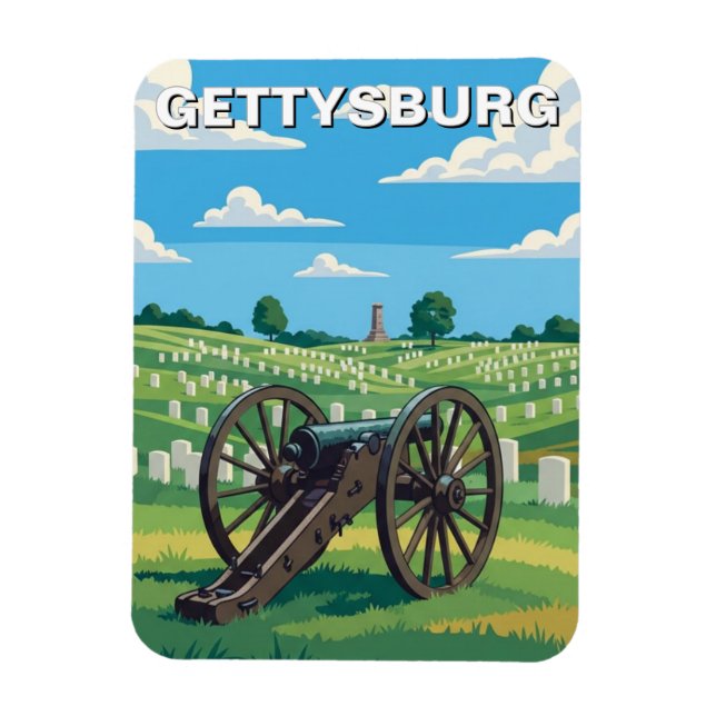 Magnet Flexible Voyage à Gettysburg en Pennsylvanie (Vertical)