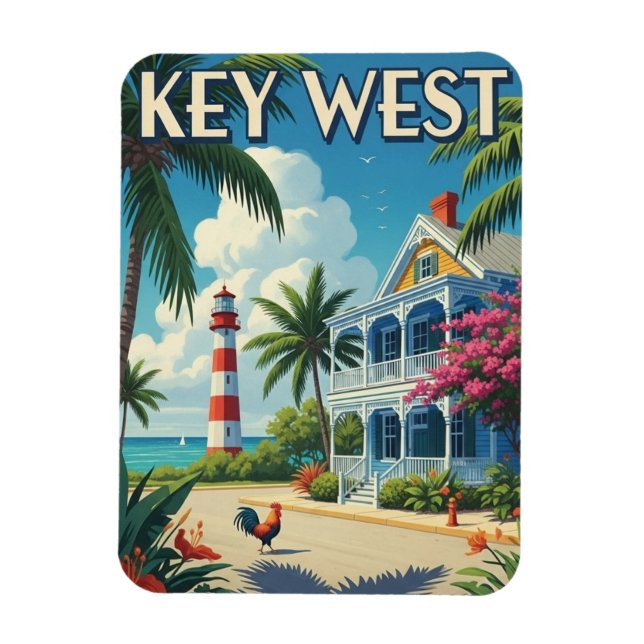 Magnet Flexible Voyage à Key West en Floride (Vertical)
