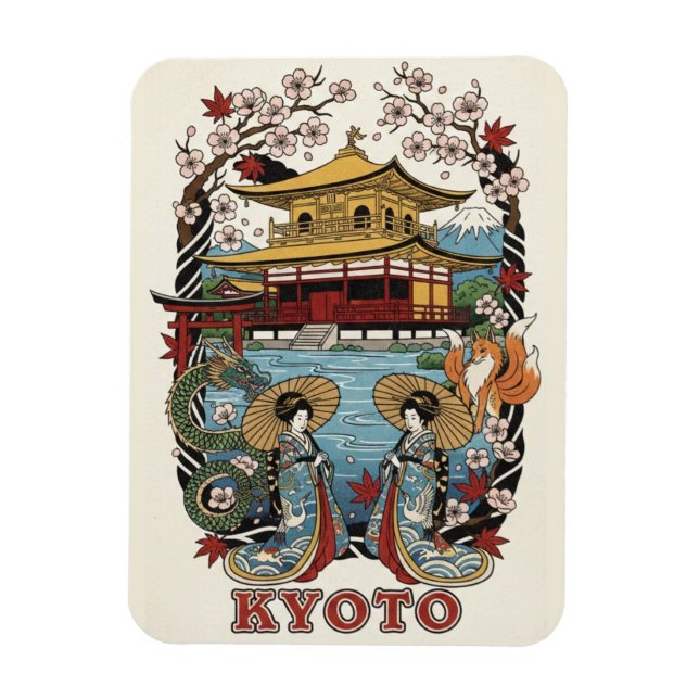 Magnet Flexible Voyage à Kyoto Japon (Vertical)