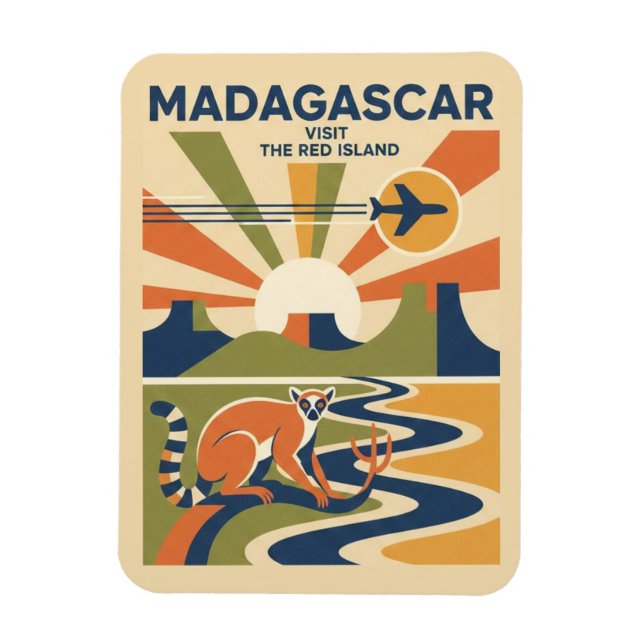 Magnet Flexible Voyage à Madagascar (Vertical)