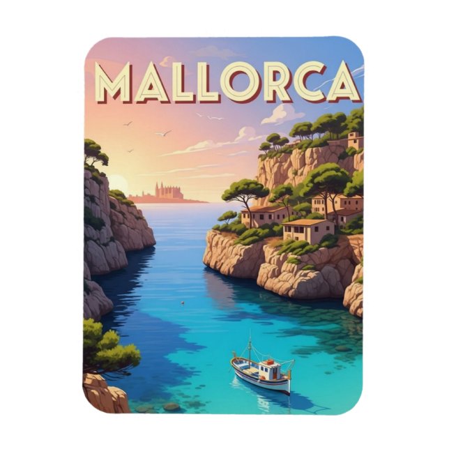 Magnet Flexible Voyage à Majorque en Espagne (Vertical)