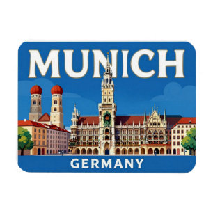 Magnet Flexible Voyage à Munich en Allemagne, monuments bavarois