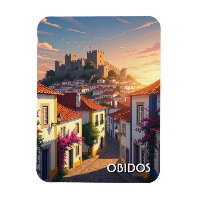 Magnet Flexible Voyage à Óbidos Portugal (Vertical)