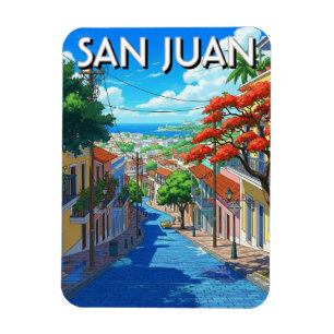 Magnet Flexible Voyage à Old San Juan Porto Rico
