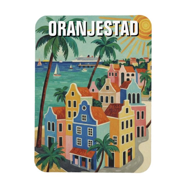 Magnet Flexible Voyage à Oranjestad Aruba (Vertical)