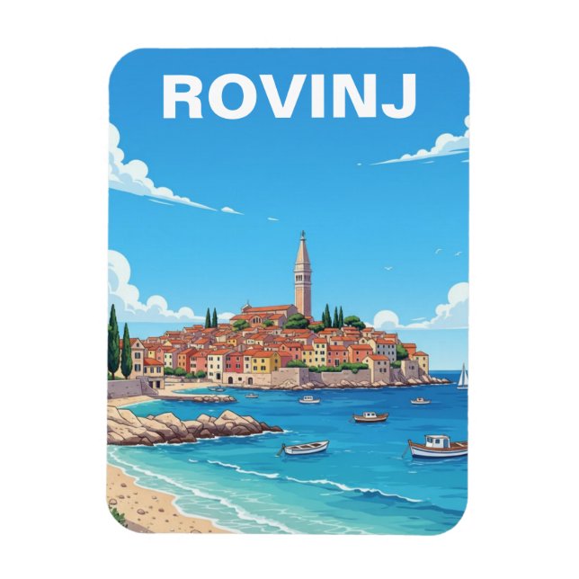 Magnet Flexible Voyage à Rovinj en Croatie (Vertical)
