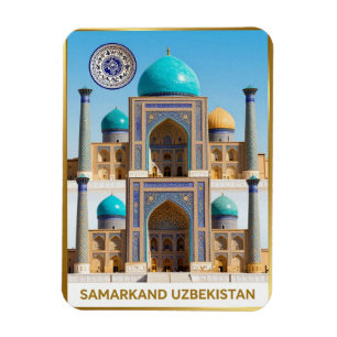 Magnet Flexible Voyage à Samarkand Registan Ouzbékistan