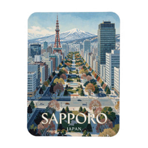 Magnet Flexible Voyage à Sapporo Japon Parc Odori