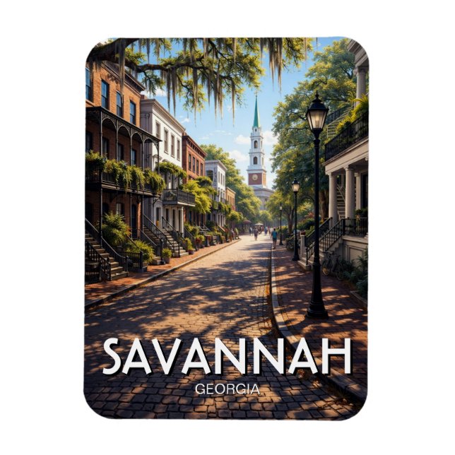 Magnet Flexible Voyage à Savannah Georgie (Vertical)