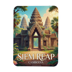 Magnet Flexible Voyage à Siem Reap au Cambodge à Angkor Wat