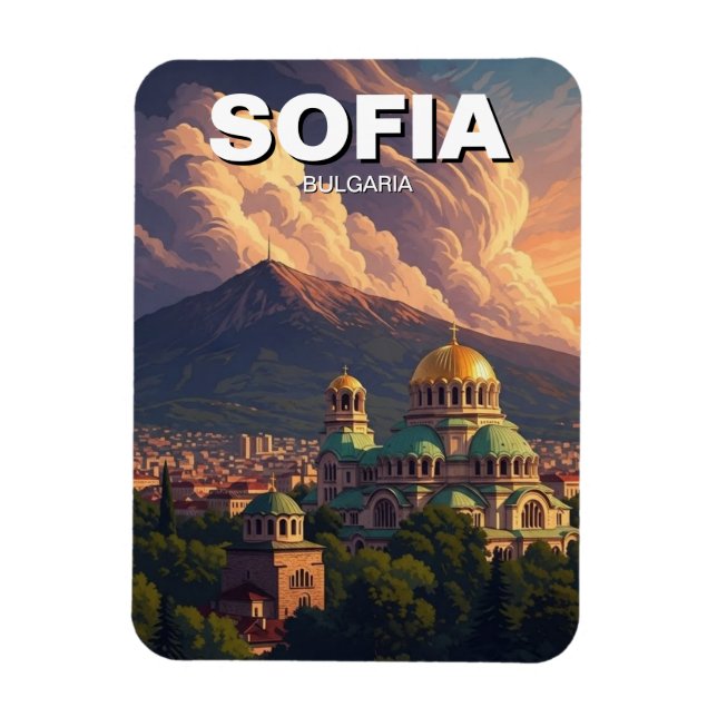 Magnet Flexible Voyage à Sofia Bulgarie (Vertical)