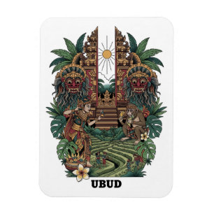 Magnet Flexible Voyage à Ubud Bali Indonésie