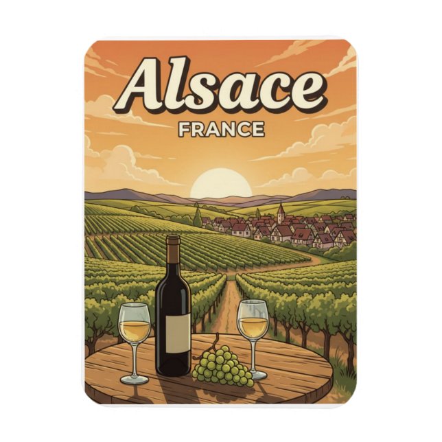 Magnet Flexible Voyage Alsace France (Vertical)