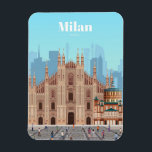 Magnet Flexible Voyage Art Voyage à Milan Italie<br><div class="desc">Voyage Art Voyage à Milan Italie</div>