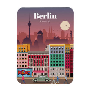Magnet Flexible Voyage Art Voyage Berlin Allemagne