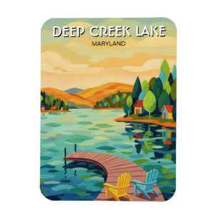 Magnet Flexible Voyage au lac Deep Creek dans le Maryland