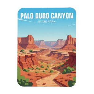 Magnet Flexible Voyage au Texas Palo Duro Canyon State Park