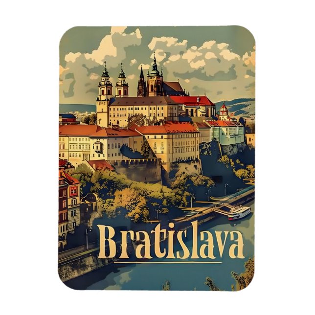 Magnet Flexible Voyage Bratislava et vintage (Vertical)