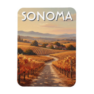 Magnet Flexible Voyage dans la vallée de Sonoma en Californie