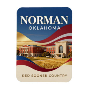Magnet Flexible Voyage dans la ville universitaire de Norman Oklah