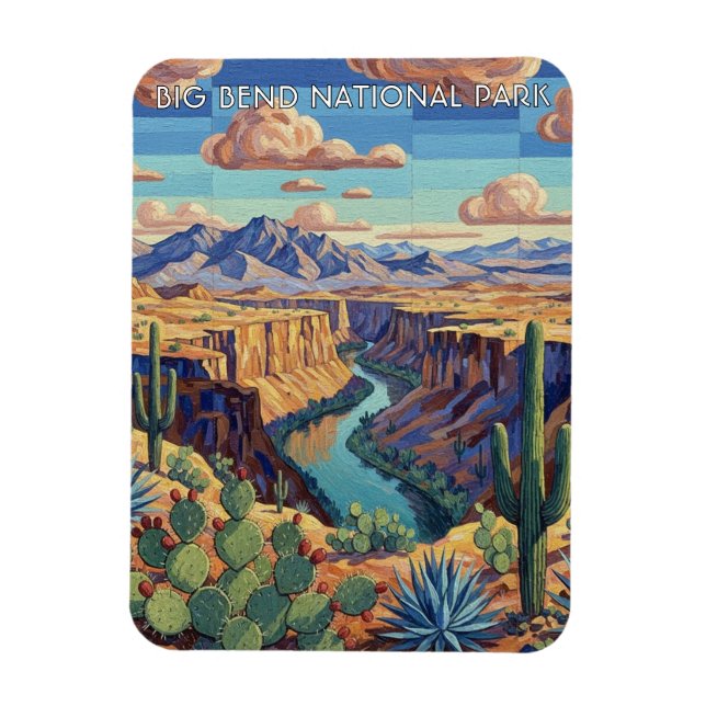Magnet Flexible Voyage dans le parc national de Big Bend (Vertical)