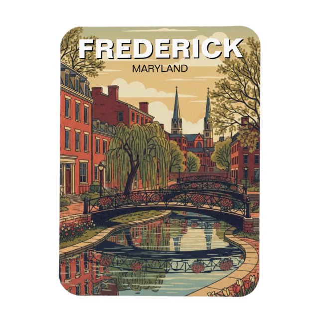 Magnet Flexible Voyage dans le quartier historique de Frederick da (Vertical)