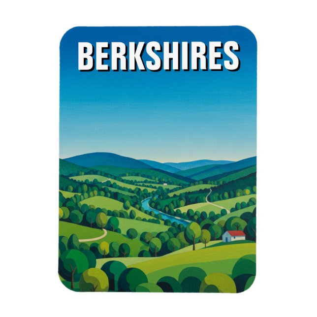 Magnet Flexible Voyage dans les Berkshires Massachusetts (Vertical)