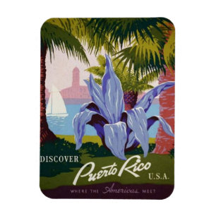 Magnet Flexible Voyage de Porto Rico - aimant de thème