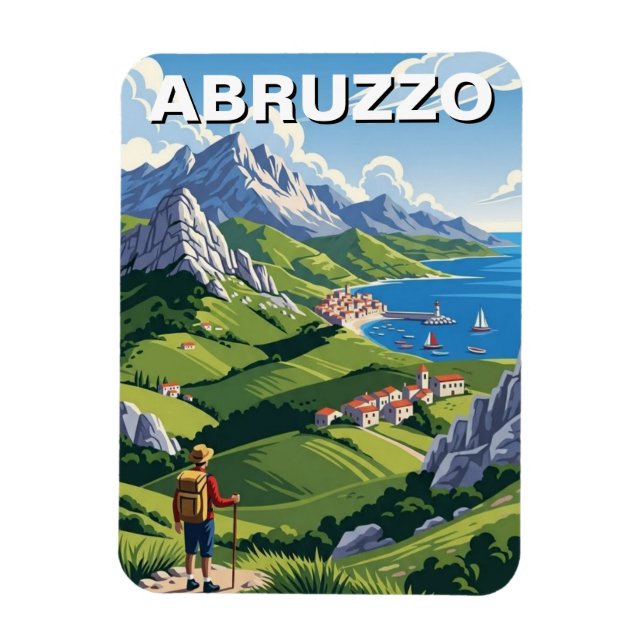 Magnet Flexible Voyage en Abruzzes Italie (Vertical)