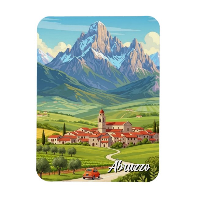 Magnet Flexible Voyage en Abruzzes Italie (Vertical)