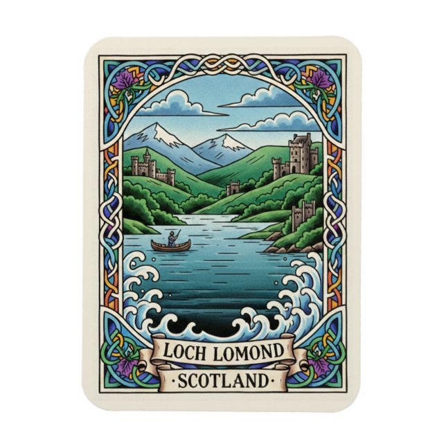Magnet Flexible Voyage en Écosse Loch Lomond (Vertical)