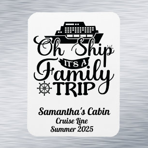 Magnet Flexible Voyage en famille Croisière Vacances Porte du navi