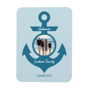 Magnet Flexible Voyage en famille de croisière personnalisé avec v